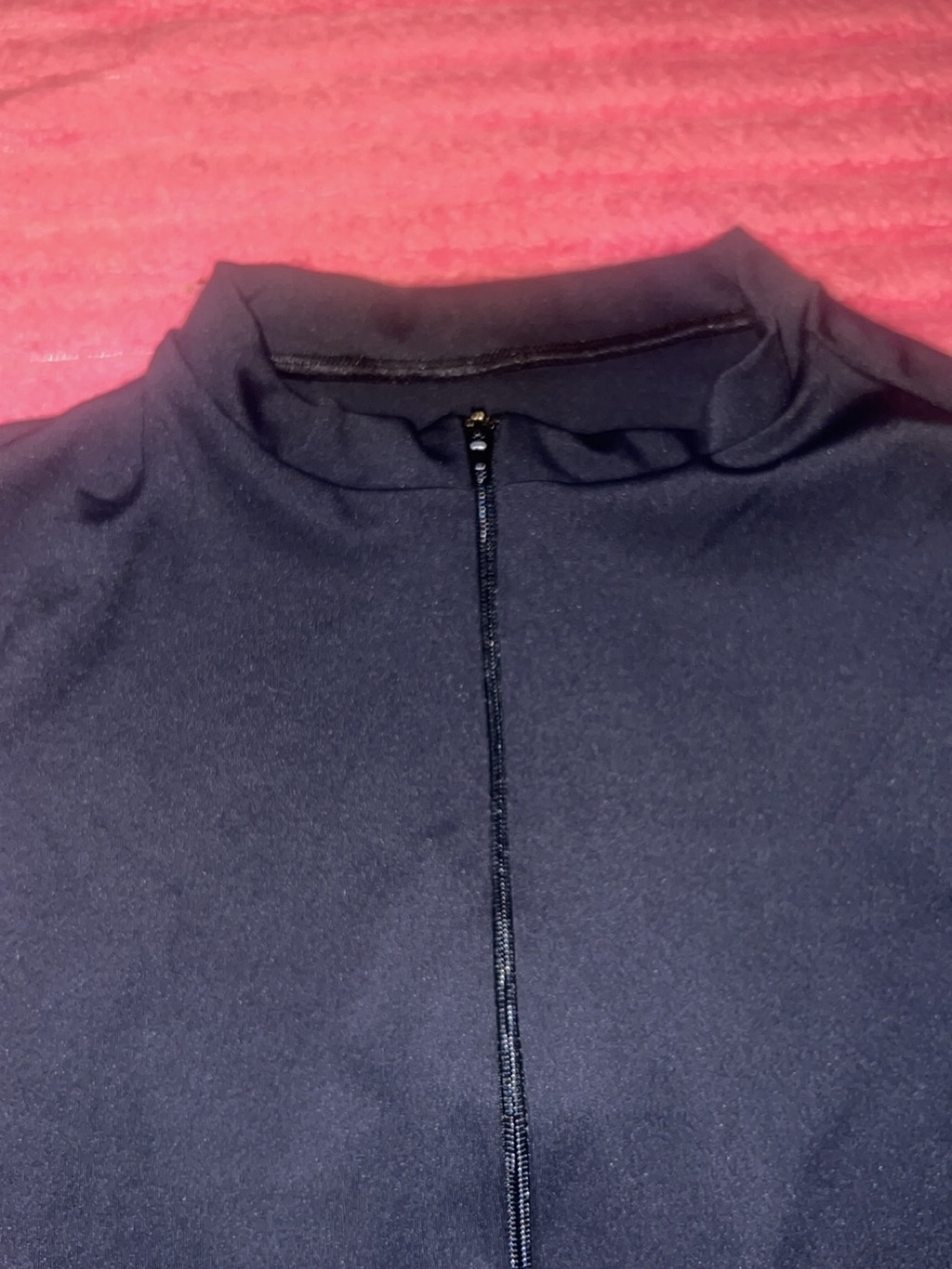 Sleeveless Front-Zip One-Piece Swimsuit in Black - Picture 4 of 10